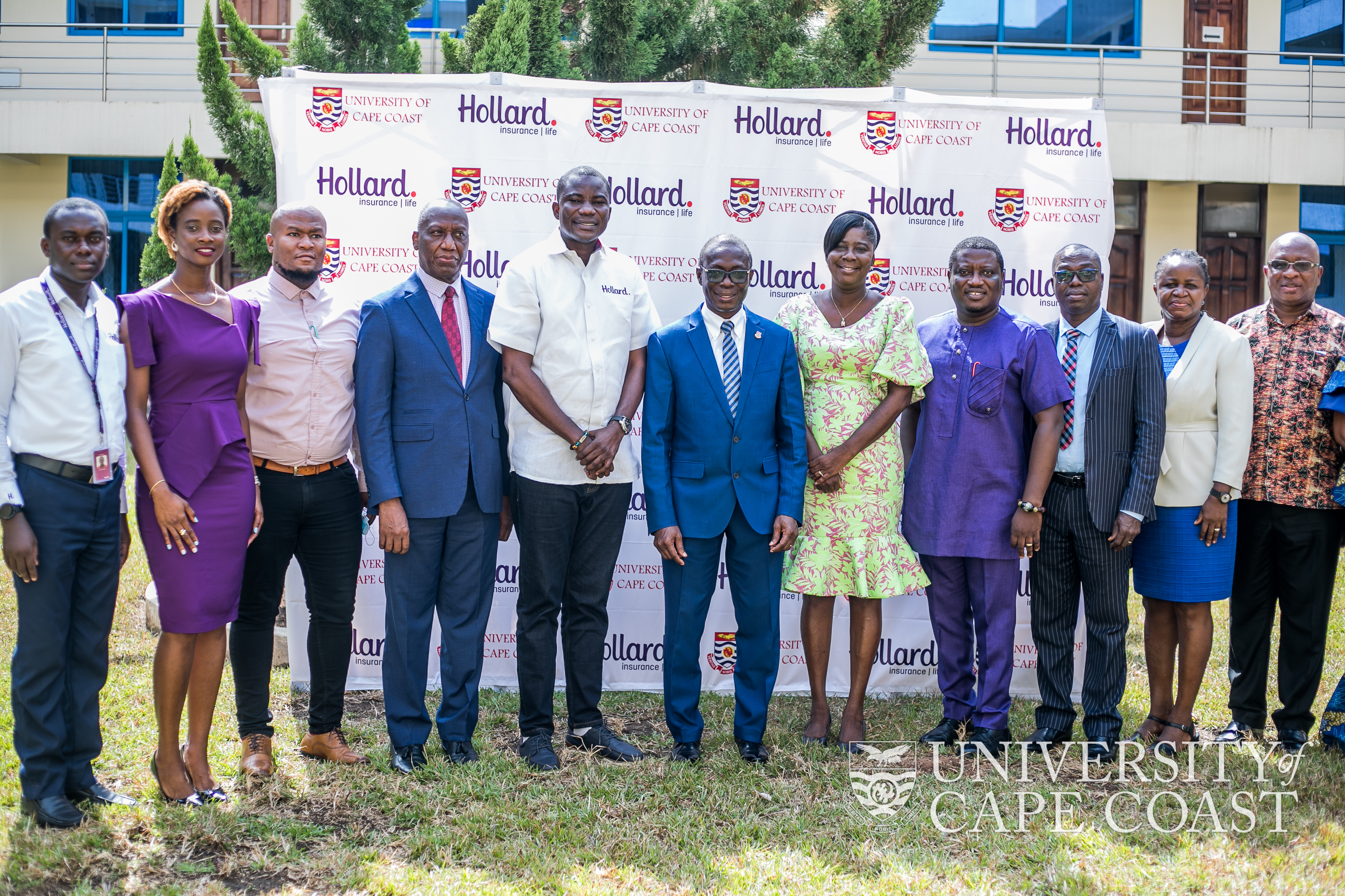 Some executives of Hollard and UCC after the signing Hollard